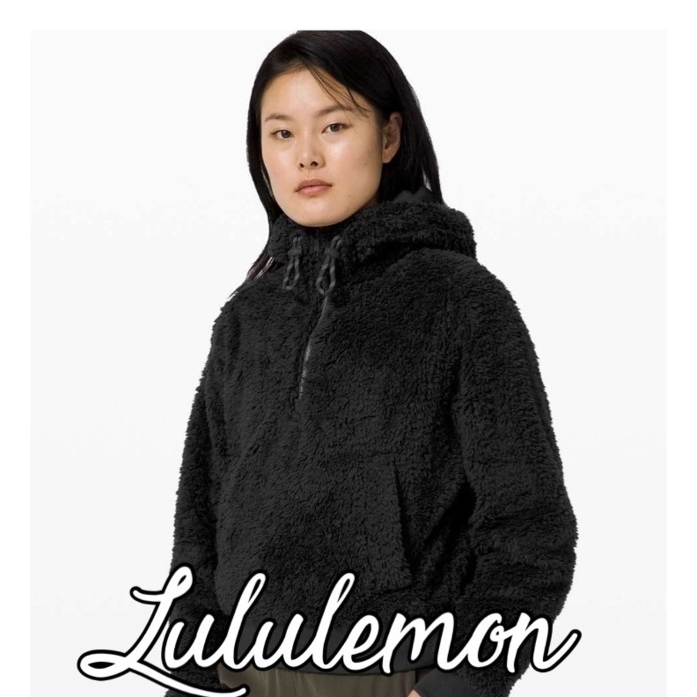 NWOT Lululemon Black Sherpa Pullover